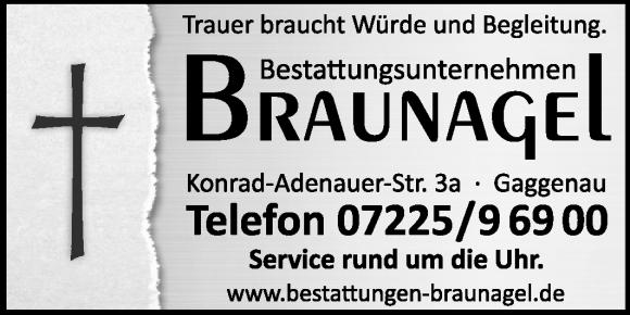 Bestattungsunternehmen Braunagel in Gaggenau