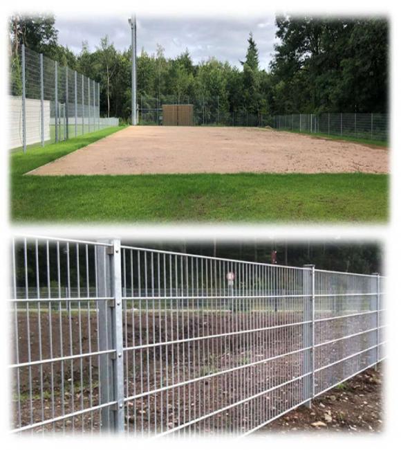 Umrandung des Hartplatzes als Soccer-Court 